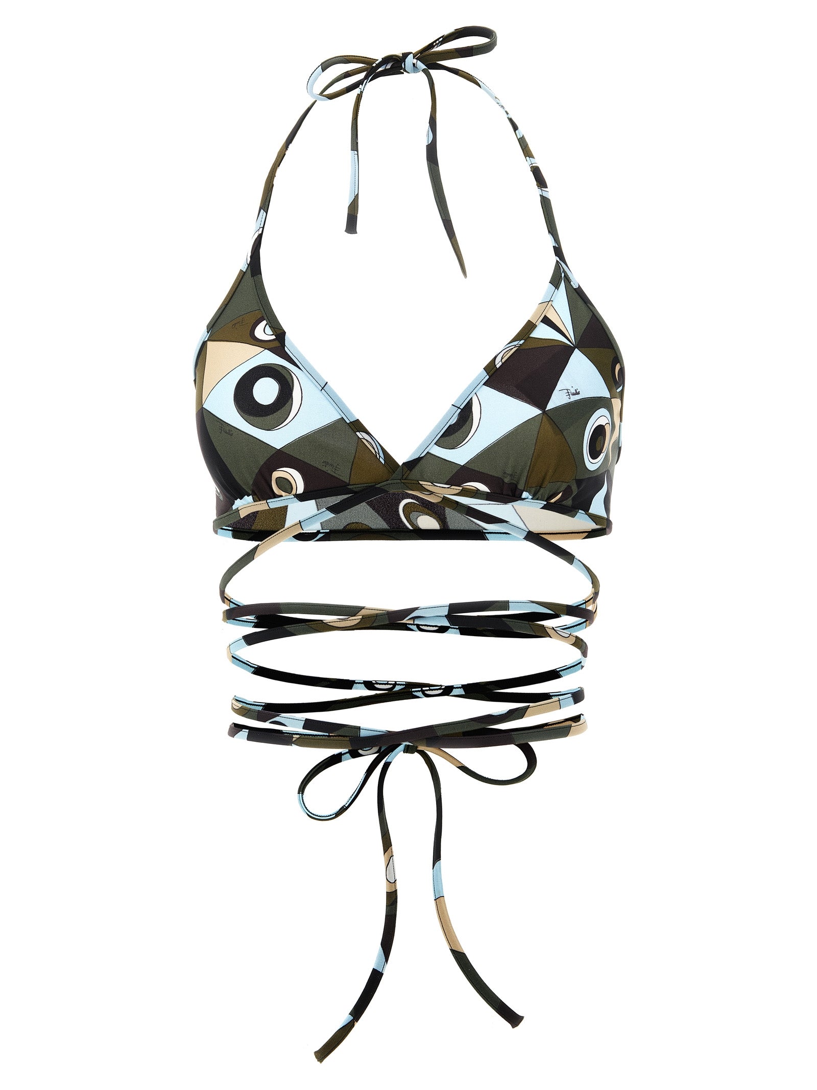 Emilio Pucci Triangle Bikini Top