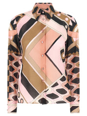 Emilio Pucci Vivara Shirt - Pink Slim Fit Shirt