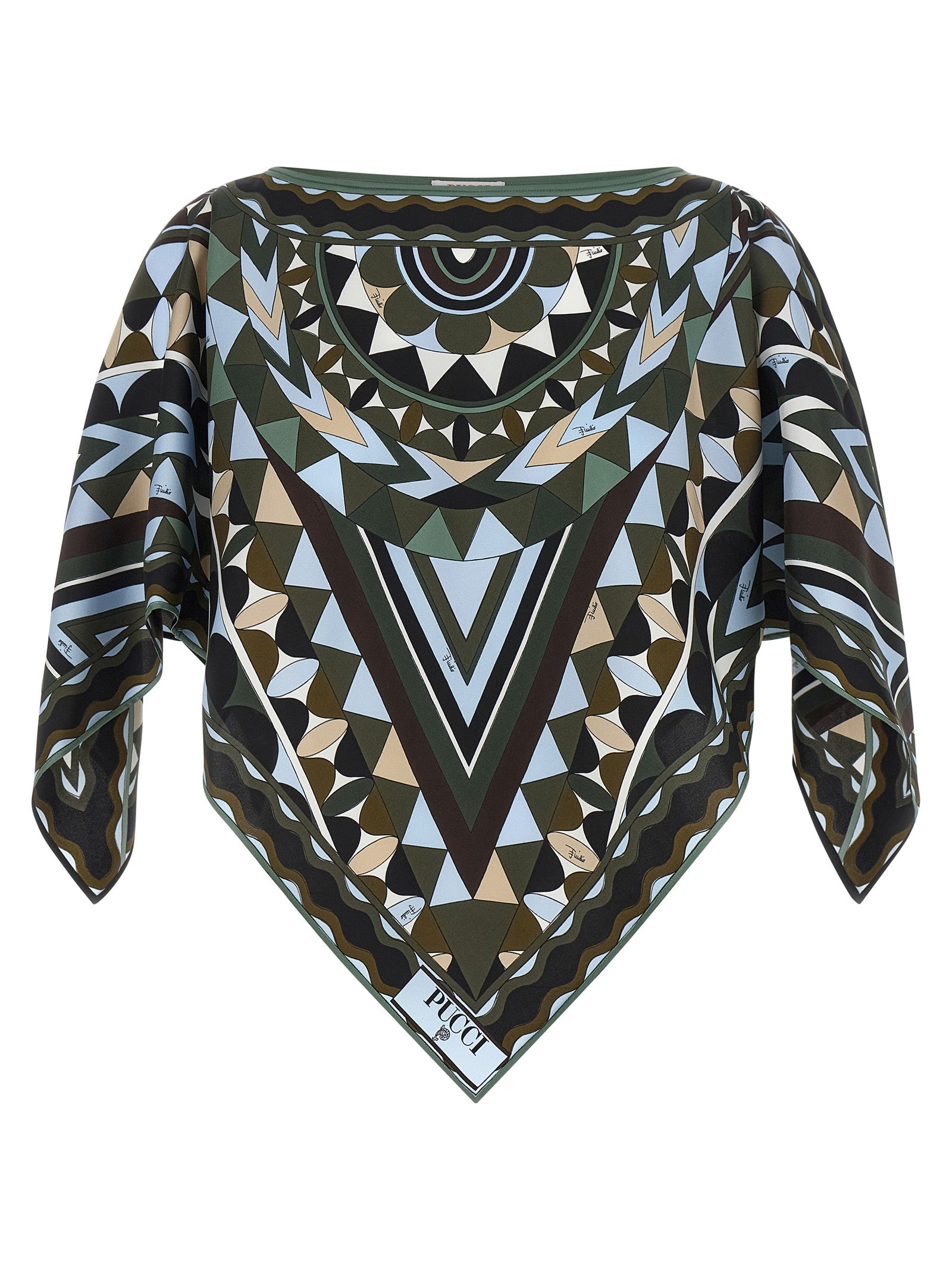 Emilio Pucci Manuba Top — Silk Cape Top for Women