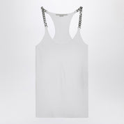 Stella McCartney White tank top with chain straps