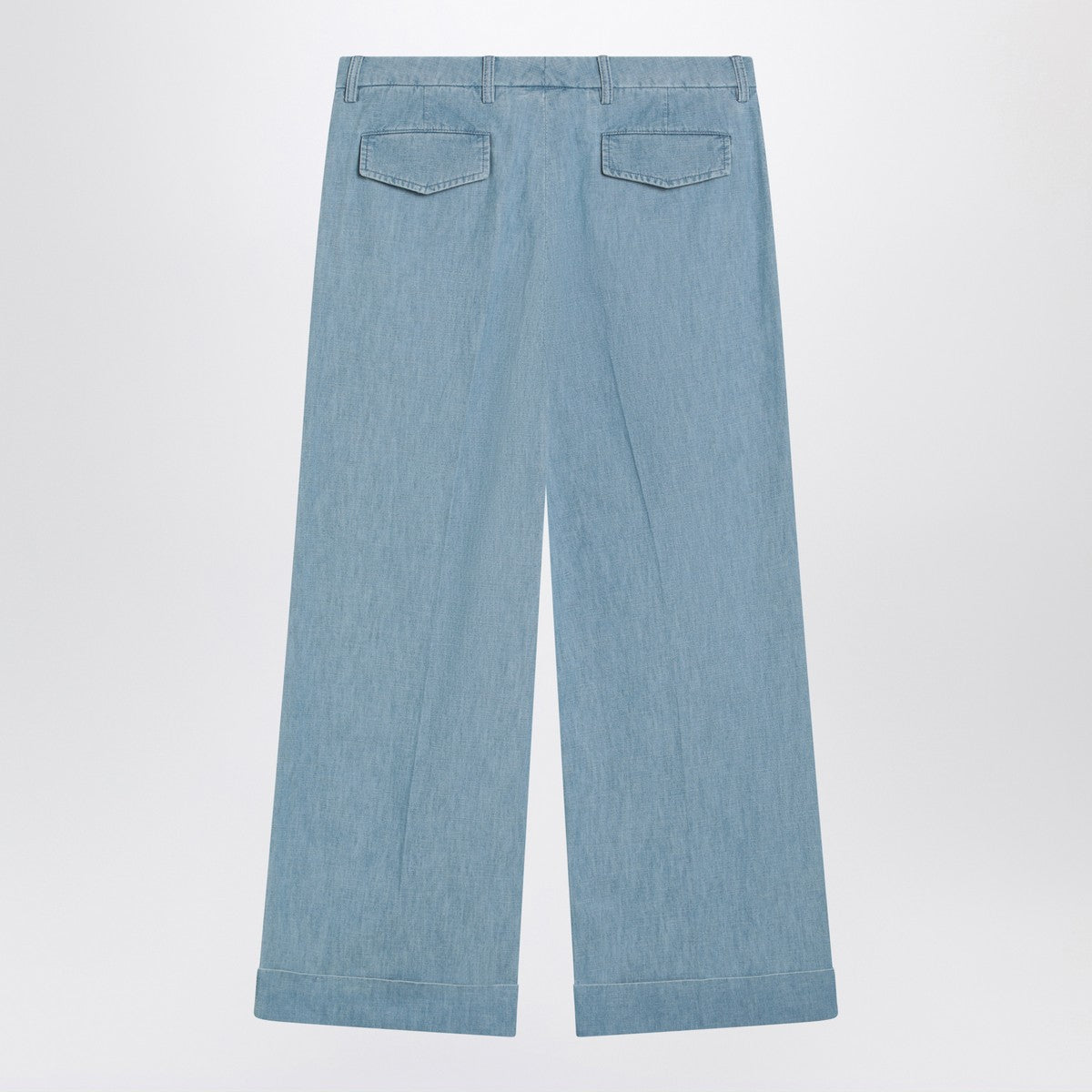 Valentino Light blue wide jeans with cuff