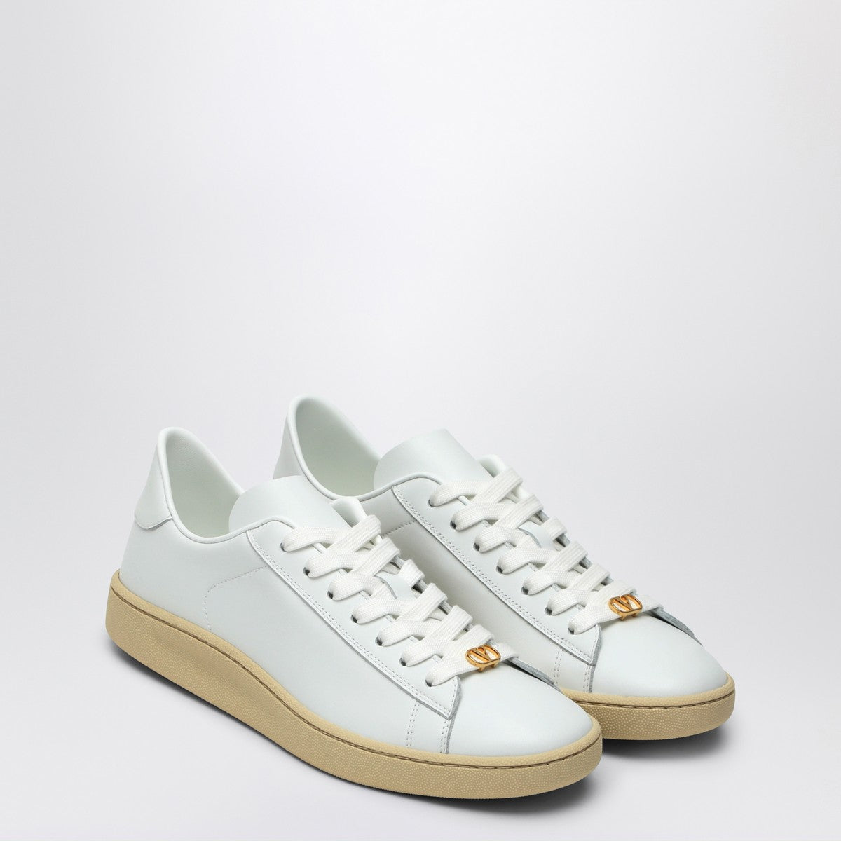 Valentino Garavani Zapatillas Royco de piel blanca