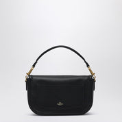 Valentino Garavani Black hammered leather mini Vlogo bag