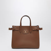 Petit sac cabas Antibes en cuir tabac Valentino Garavani