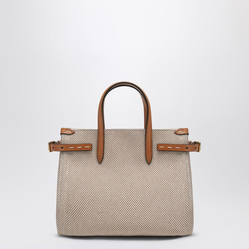 Bolso tote pequeño Antibes de lona con detalles de piel de Valentino Garavani