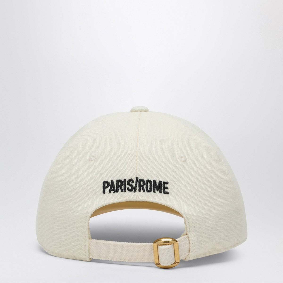 Valentino Garavani Chez Valentino gorra de béisbol de algodón marfil