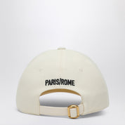 Valentino Garavani Chez Valentino gorra de béisbol de algodón marfil