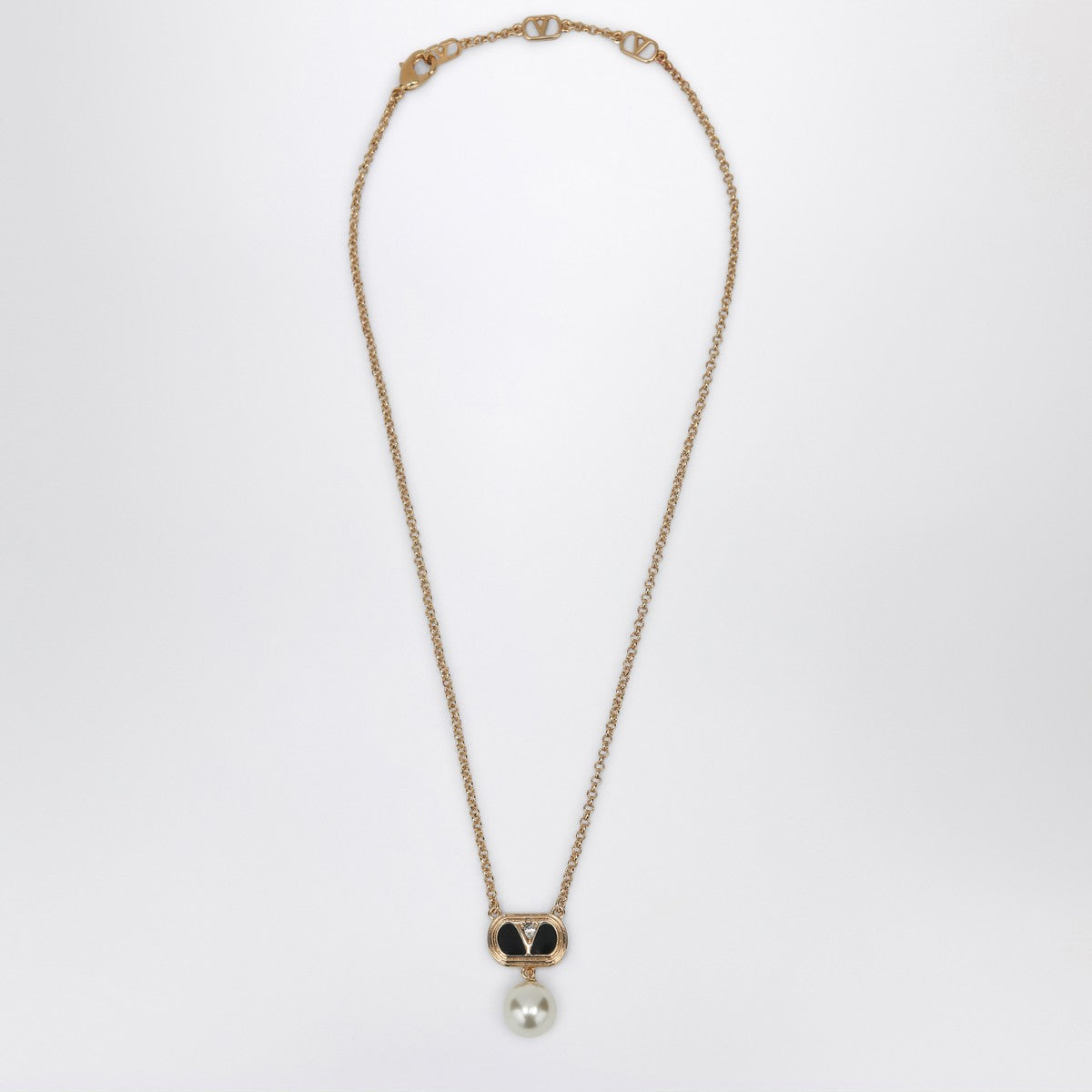 Valentino Garavani Ovalette necklace with Swarovski pearl