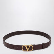 Ceinture marron foncé Valentino Garavani Vlogo Signature