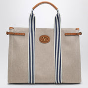 Grand sac cabas en toile Antibes Valentino Garavani