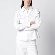 Frame White rigid denim shirt