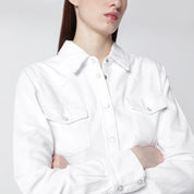 Frame White rigid denim shirt
