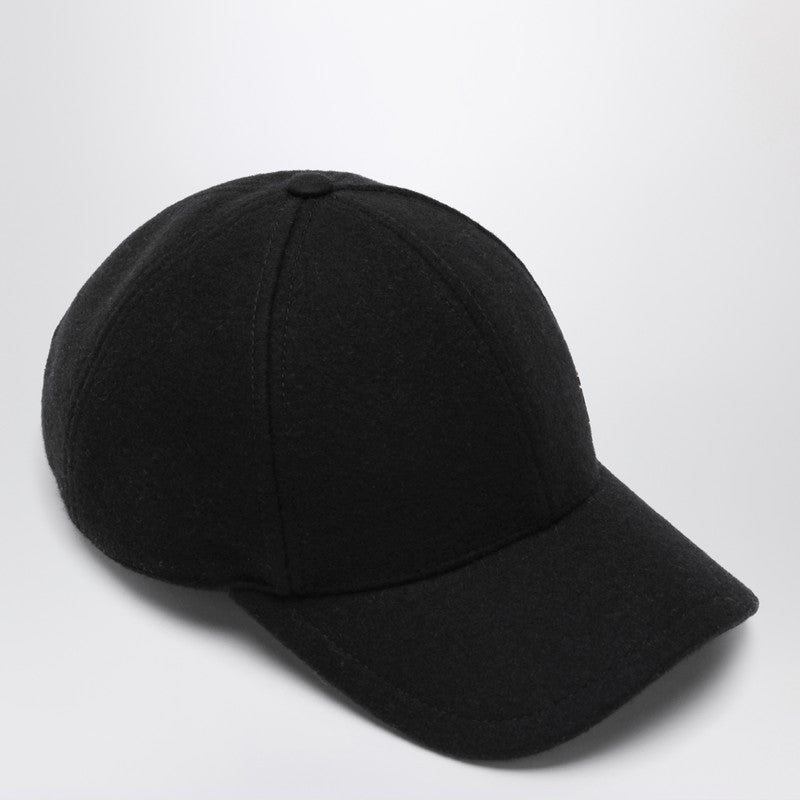 Gorra de béisbol negra Saint Laurent YSL