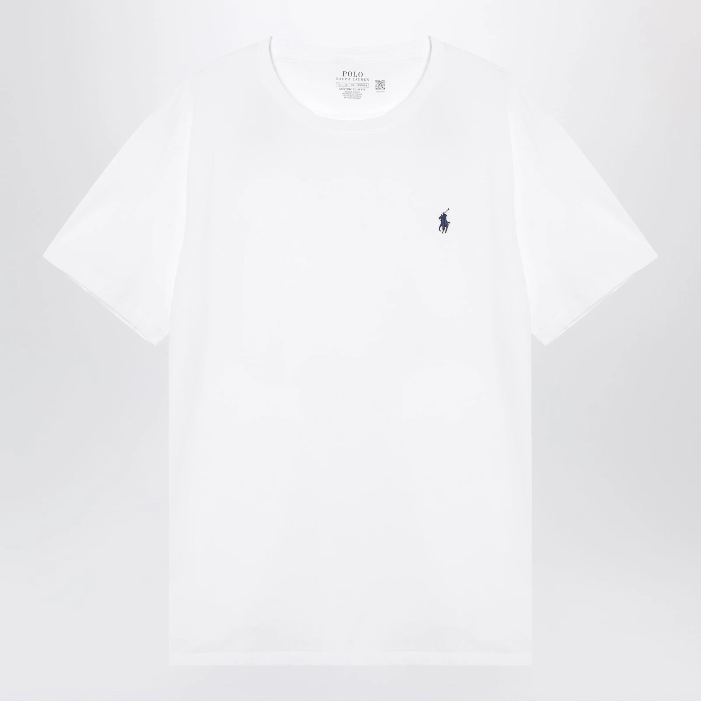 Polo Ralph Lauren T-shirt white in cotton Custom Slim-Fit