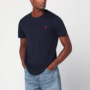Polo Ralph Lauren T-shirt in blue cotton Custom Slim-Fit