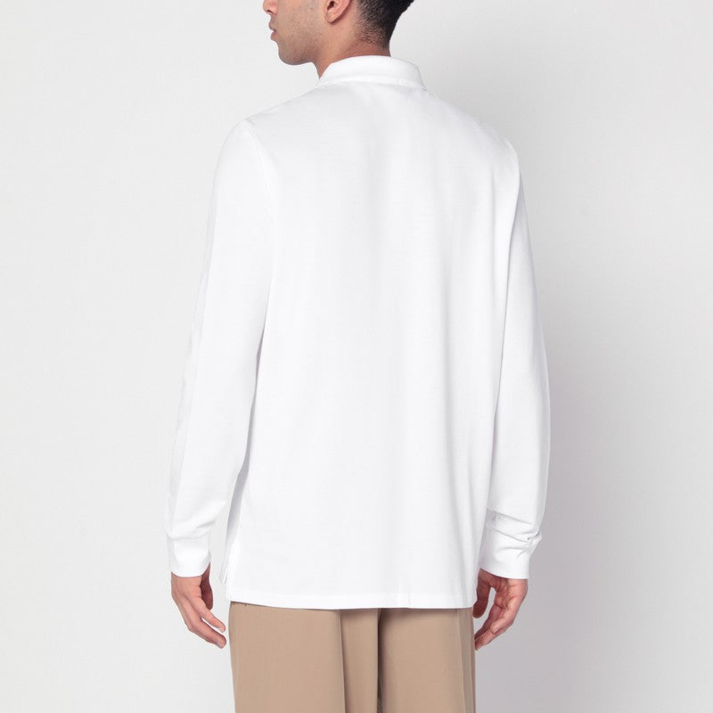 Polo Ralph Lauren White cotton polo Custom Slim-Fit