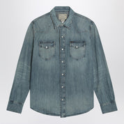 Polo Ralph Lauren Blue Denim Shirt in Cotton