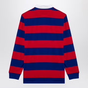 Polo Ralph Lauren de manga larga con rayas rojas y azules