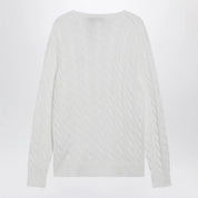 Polo Ralph Lauren White cable-knit cotton sweater