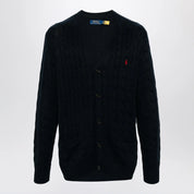 Polo Ralph Lauren Navy blue cable-knit cotton cardigan