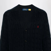 Polo Ralph Lauren Navy blue cable-knit cotton cardigan