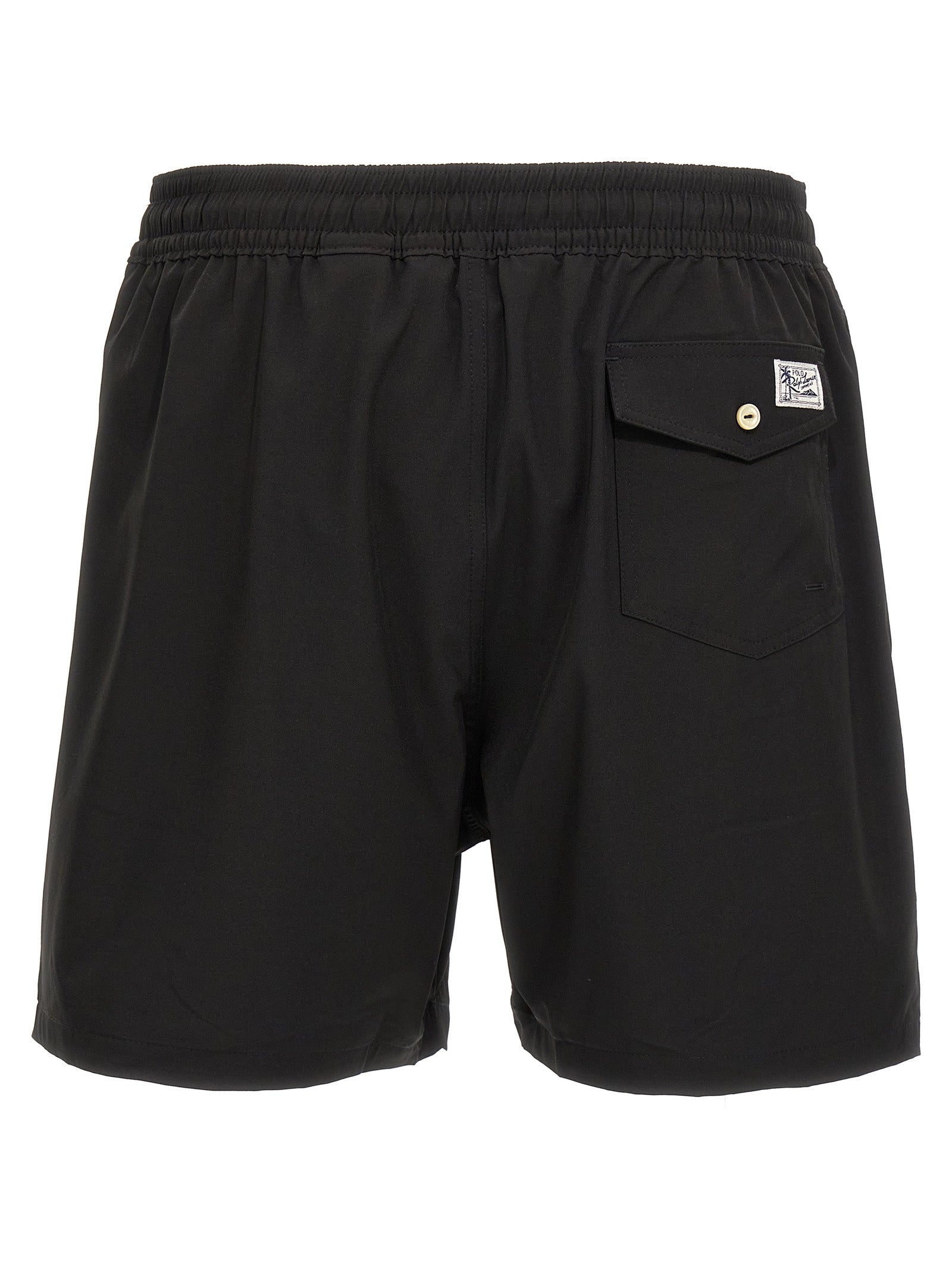 Polo Ralph Lauren Swim Shorts — Logo Embroidery, Black