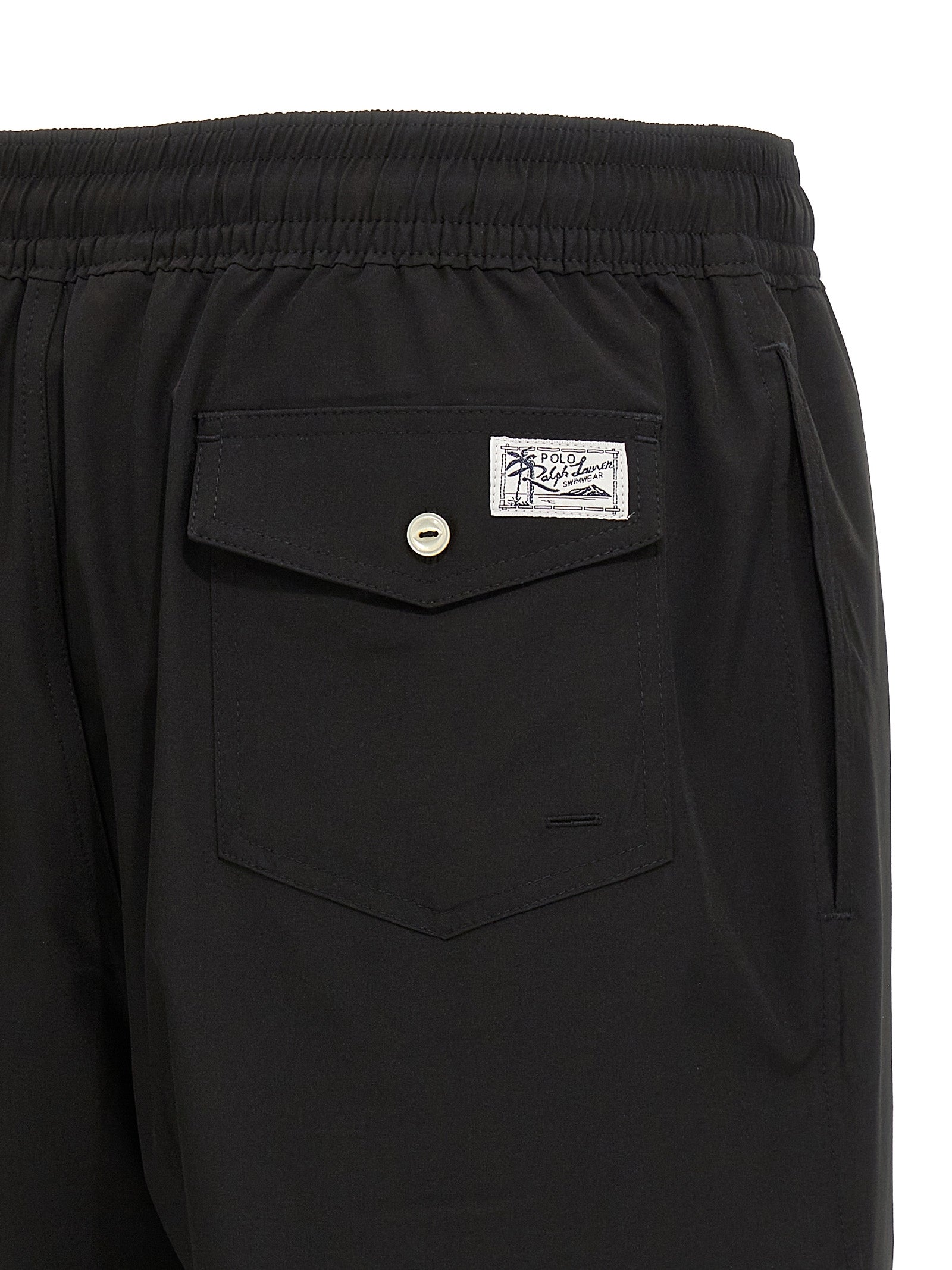 Polo Ralph Lauren Swim Shorts — Logo Embroidery, Black