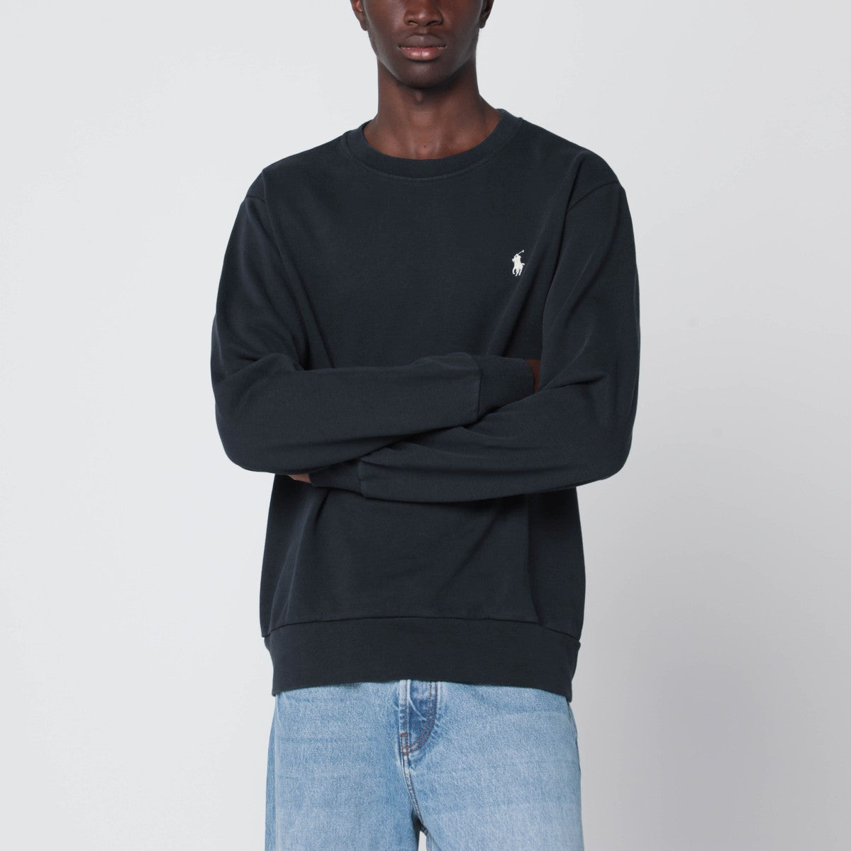 Polo Ralph Lauren Black cotton crewneck sweatshirt