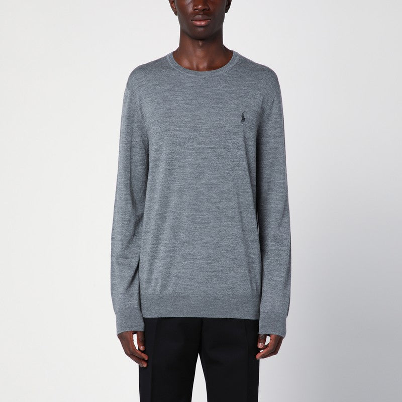 Polo Ralph Lauren Heather grey wool crew-neck jumper