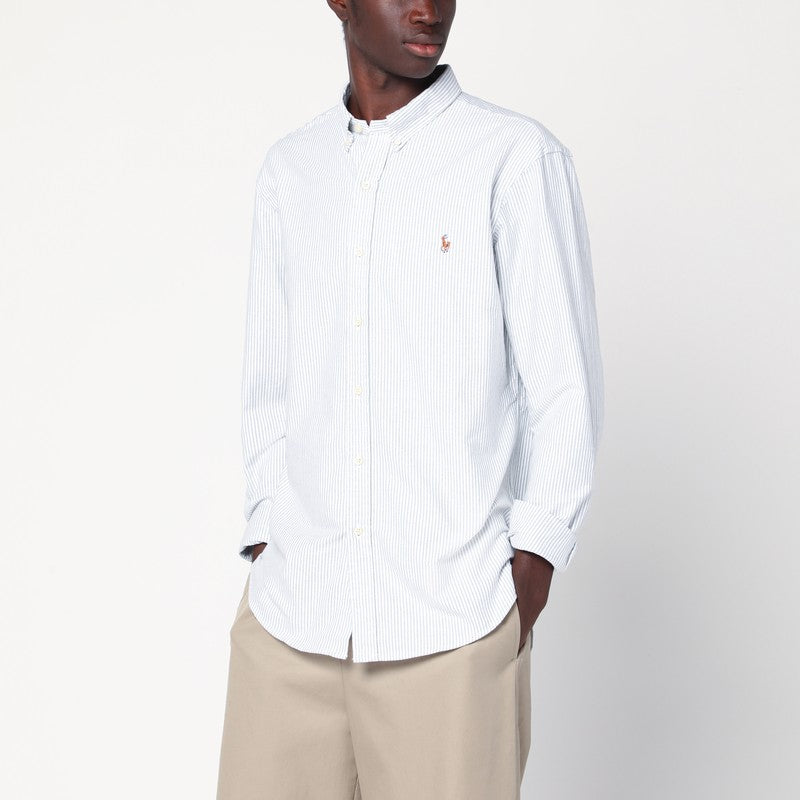 Chemise Oxford à rayures bleues et blanches Polo Ralph Lauren Custom-fit