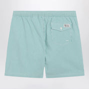 Polo Ralph Lauren Traveler striped white/green seersucker swim shorts