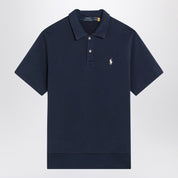 Polo Ralph Lauren navy blue cotton polo shirt