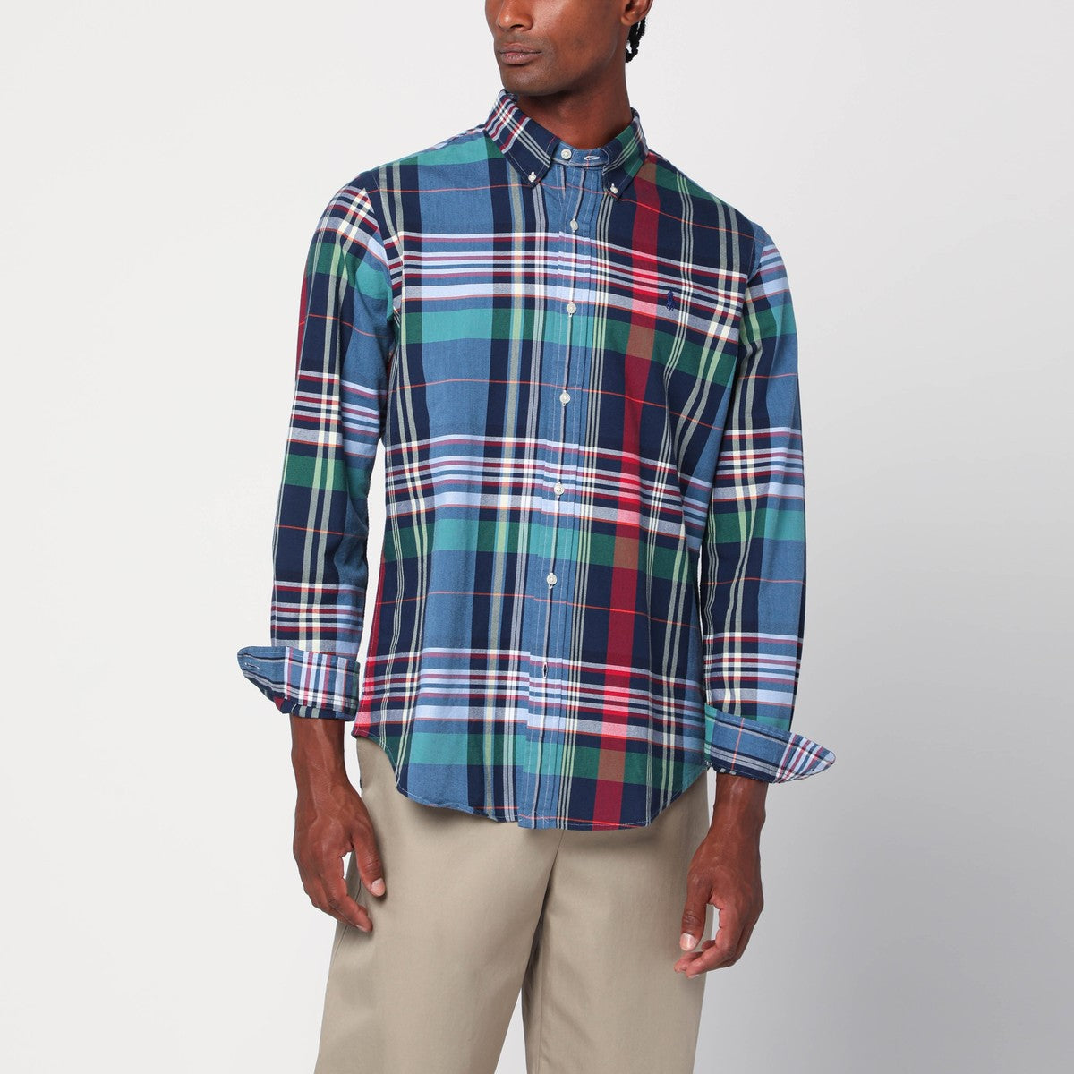 Polo Ralph Lauren Check Pattern Shirt — Custom‑Fit Cotton