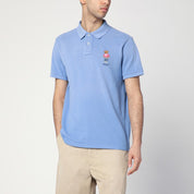 Polo Ralph Lauren Polo bleu clair avec Polo Bear Custom Slim-Fit