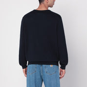 Polo Ralph Lauren navy blue sweater in cotton and cashmere