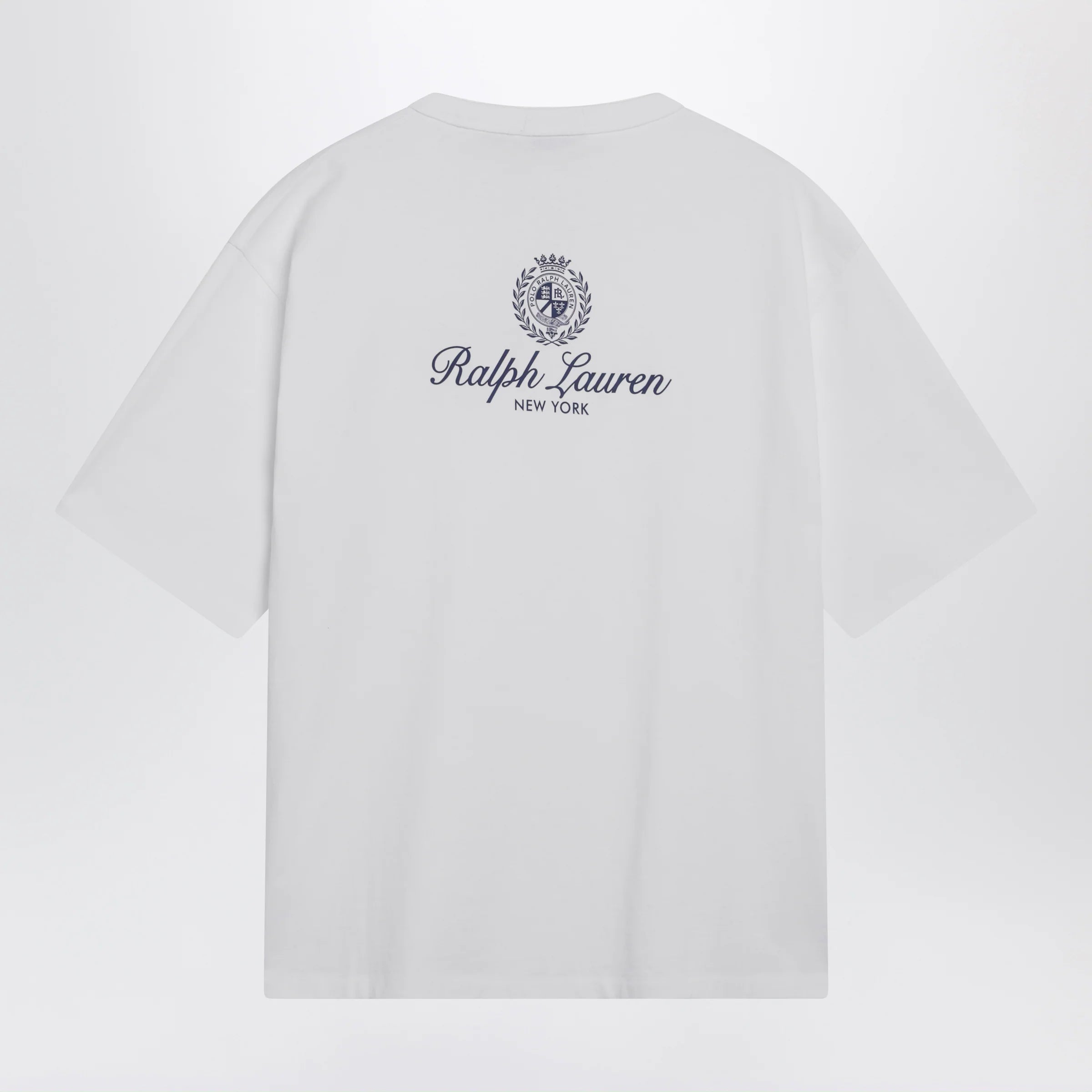 Polo Ralph Lauren White Relaxed-Fit T-Shirt With Logo Prints