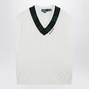 Polo Ralph Lauren Cream cable-knit Relaxed-Fit vest