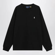 Polo Ralph Lauren Black cotton Relaxed-Fit crewneck sweatshirt
