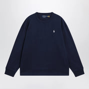 Polo Ralph Lauren Navy cotton Relaxed-Fit crewneck sweatshirt