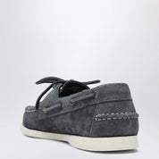 Sebago Portland Flesh Out boat moccasins in suede, blue