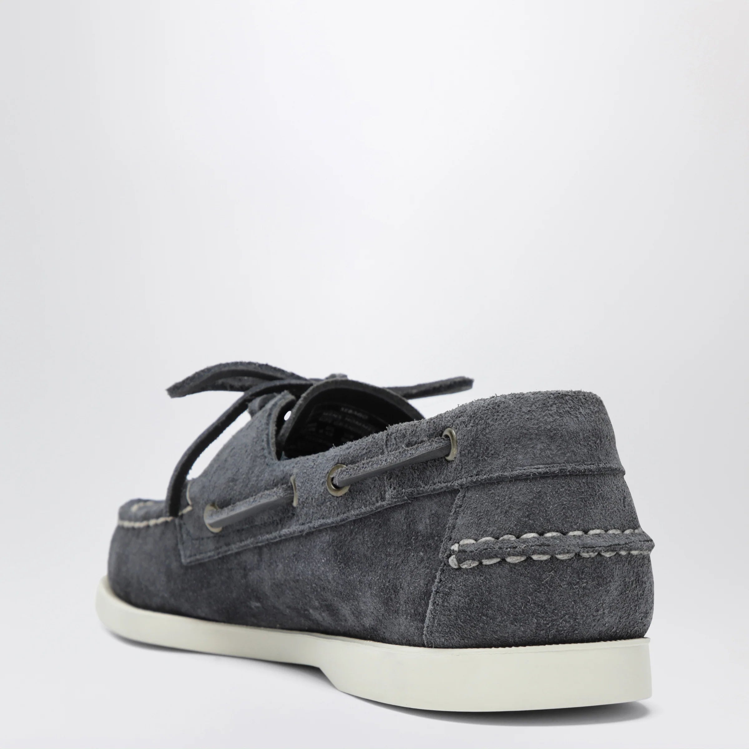 Sebago Portland Flesh Out boat moccasins in suede, blue