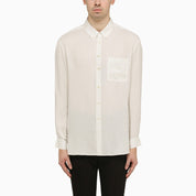 Saint Laurent Cassandre striped silk shirt