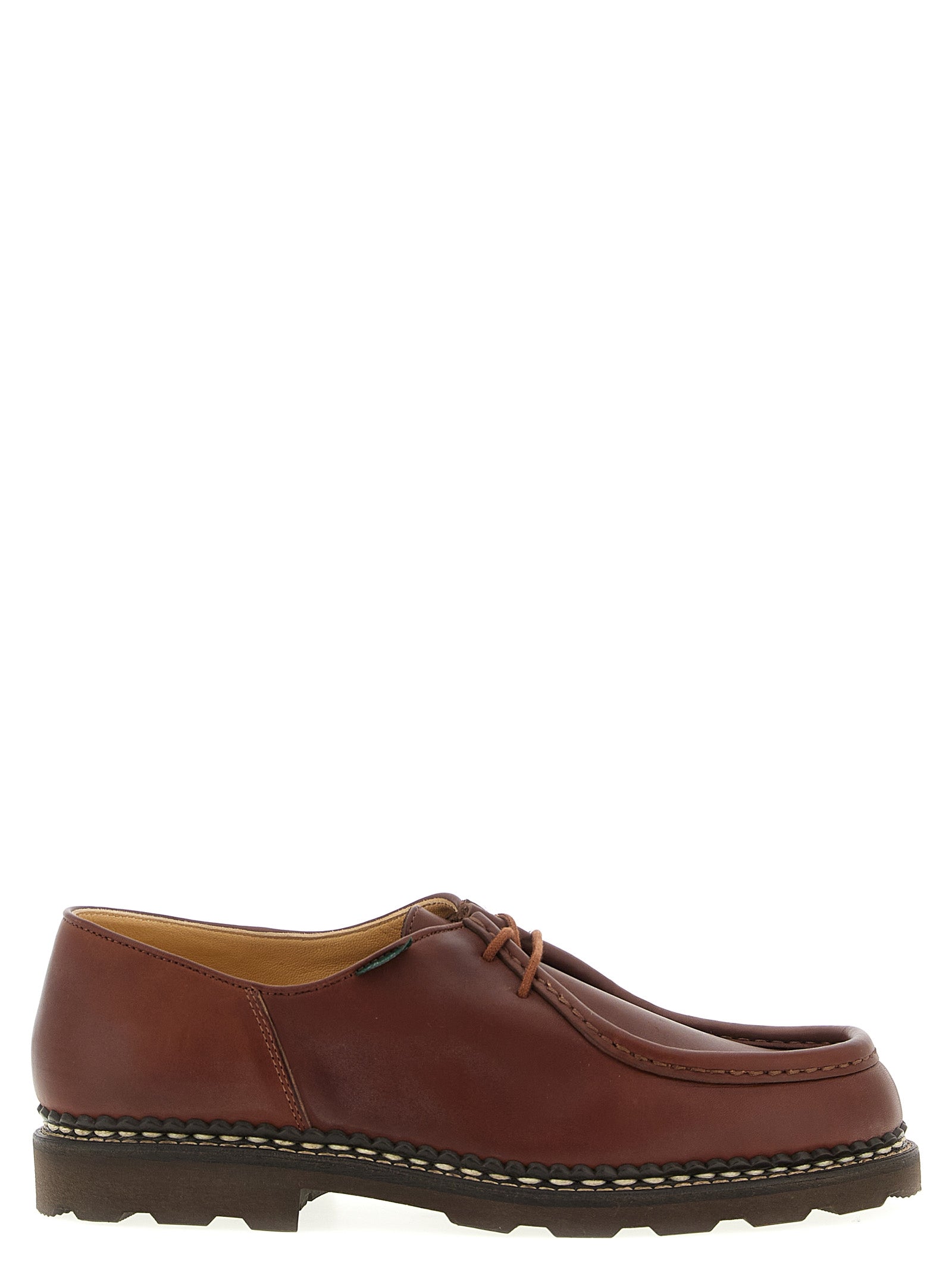 Paraboot Michael Derby Lace-ups — Brown Leather