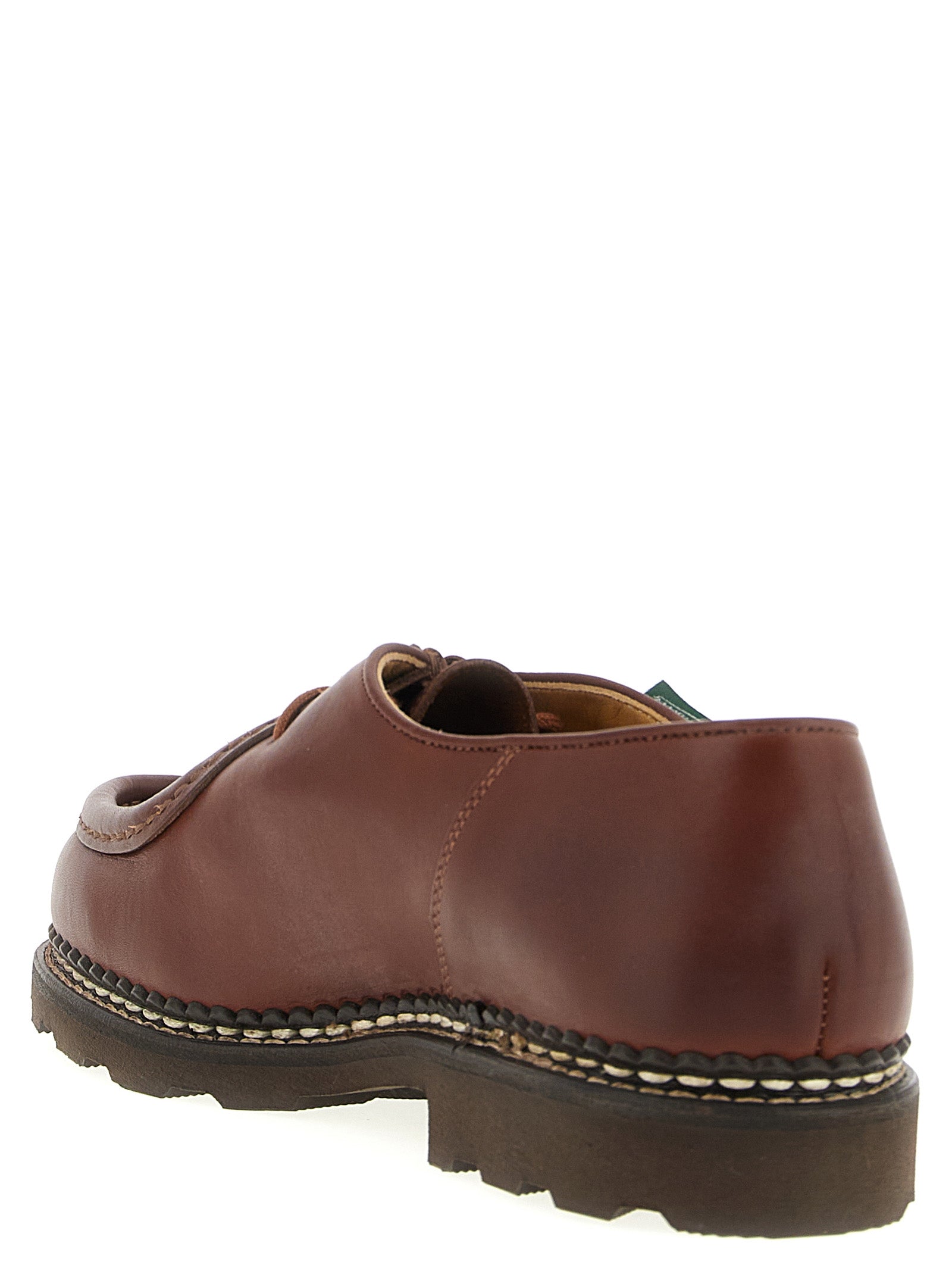 Paraboot Michael Derby Lace-ups — Brown Leather