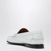 Sebago Danielle white leather loafers