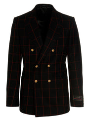 Gucci Double-breasted Check Blazer