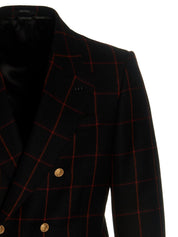 Gucci Double-breasted Check Blazer