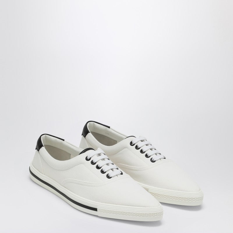Saint Laurent Club low white canvas trainer