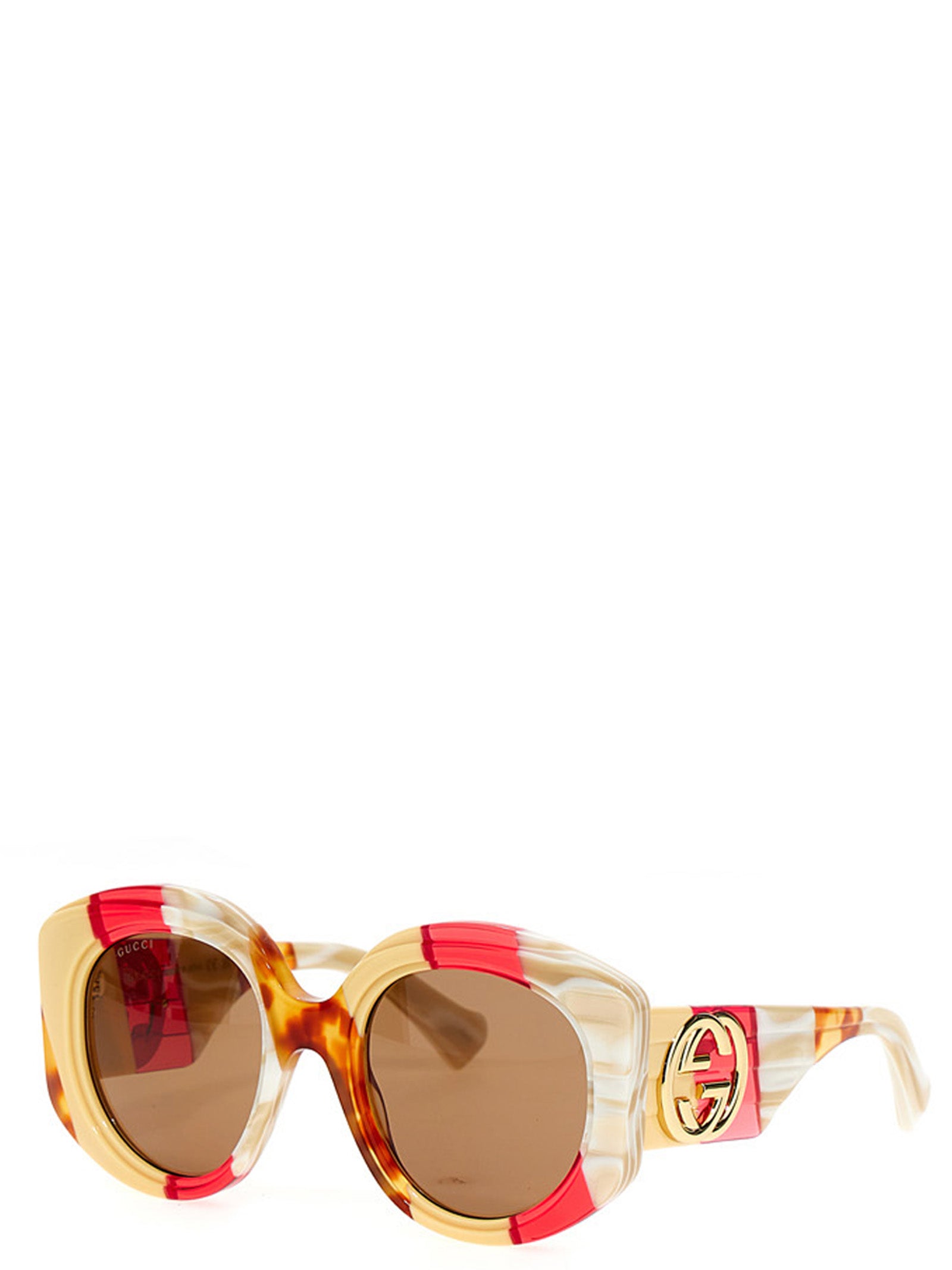 Gucci Tricolor Sunglasses for Women — Oversized Style