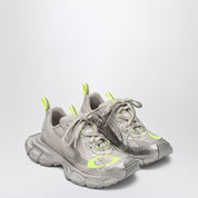 Balenciaga 3XL taupe neon yellow sneakers in mesh and polyurethane